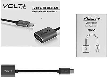 Pro USB-C USB 3.0 תואם למתאם ה- OTG של Lenovo Yoga Smart Tabter מאפשר נתונים מלאים ומכשיר USB למעלה 5Gbps! [אפור חמושים]
